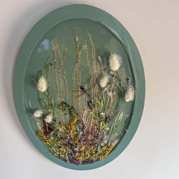 Botanical Wall Art - Whispering Meadows #1 Handmade Resin Wall Art