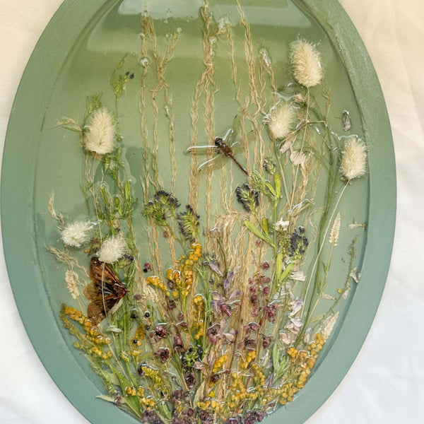 Botanical Wall Art - Whispering Meadows #1 Handmade Resin Wall Art