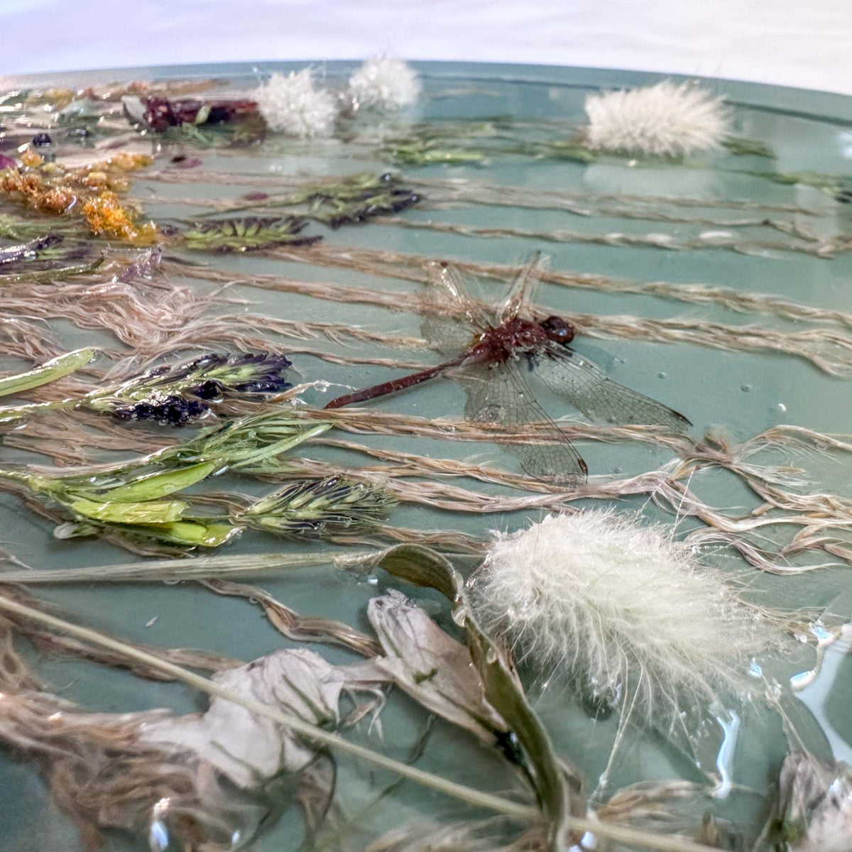 Botanical Wall Art - Whispering Meadows #1 Handmade Resin Wall Art