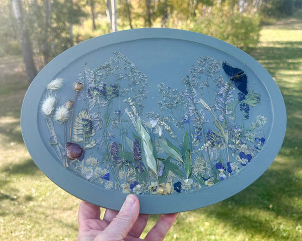 Botanical Wall Art - Whispering Meadows #2 Handmade Resin Wall Art