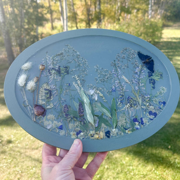 Botanical Wall Art - Whispering Meadows #2 Handmade Resin Wall Art