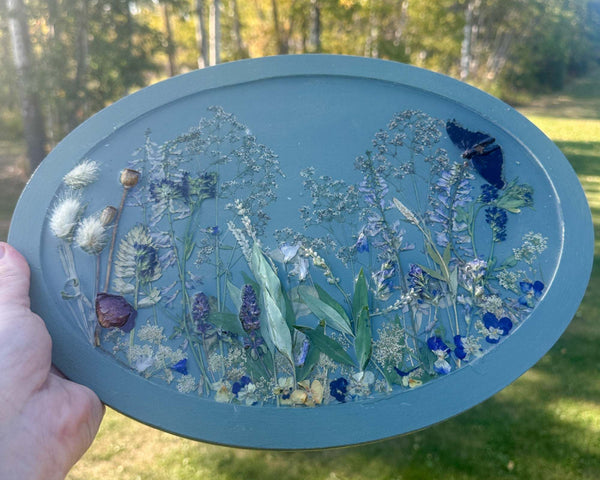 Botanical Wall Art - Whispering Meadows #2 Handmade Resin Wall Art