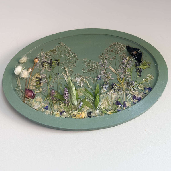 Botanical Wall Art - Whispering Meadows #2 Handmade Resin Wall Art
