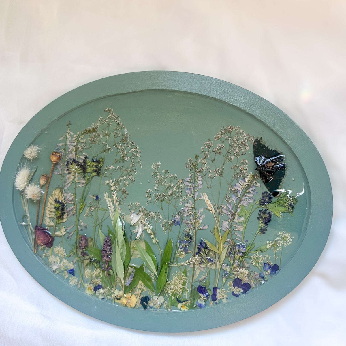 Botanical Wall Art - Whispering Meadows #2 Handmade Resin Wall Art