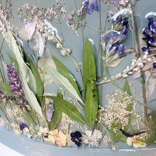 Botanical Wall Art - Whispering Meadows #2 Handmade Resin Wall Art