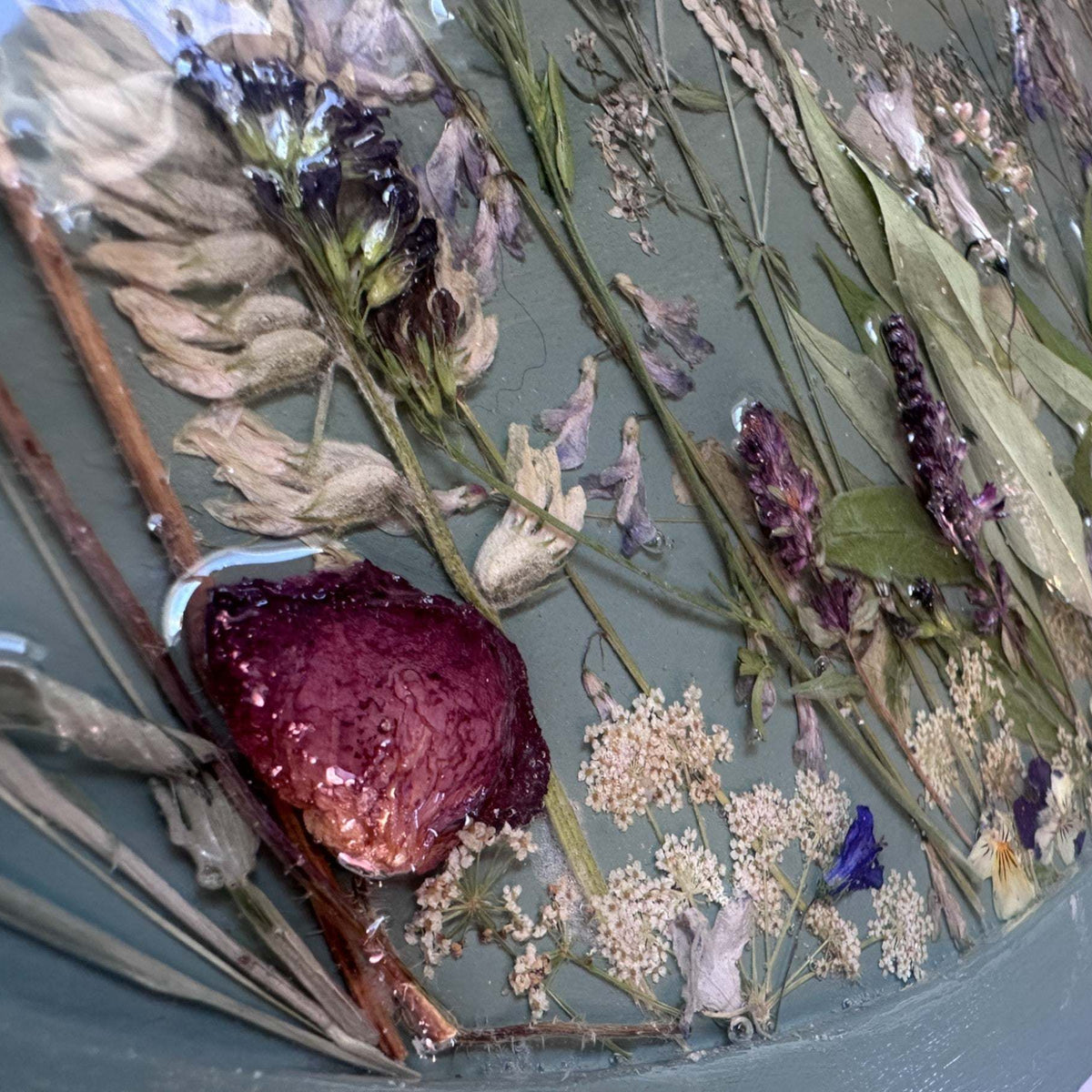 Botanical Wall Art - Whispering Meadows #2 Handmade Resin Wall Art