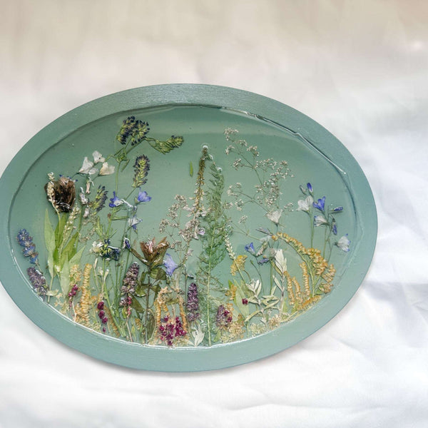 Botanical Wall Art - Whispering Meadows #3 Handmade Resin Wall Art
