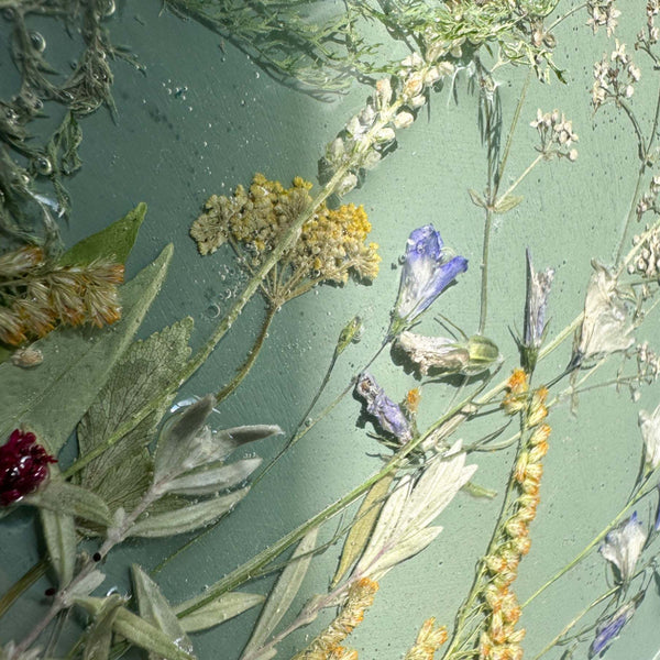 Botanical Wall Art - Whispering Meadows #3 Handmade Resin Wall Art