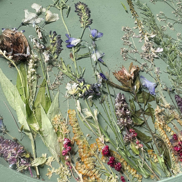 Botanical Wall Art - Whispering Meadows #3 Handmade Resin Wall Art
