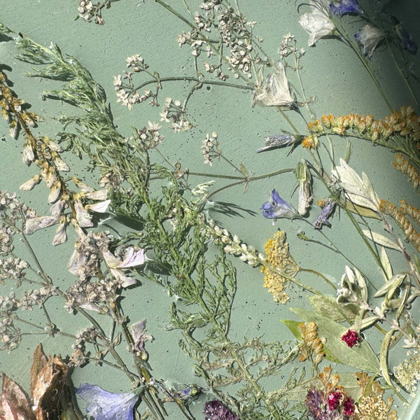 Botanical Wall Art - Whispering Meadows #3 Handmade Resin Wall Art