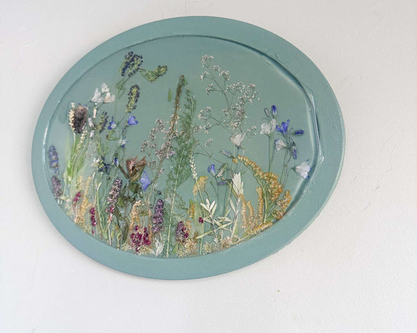 Botanical Wall Art - Whispering Meadows #3 Handmade Resin Wall Art