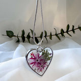 Whispering Hearts  – Handmade Botanical Resin Butterfly Necklace