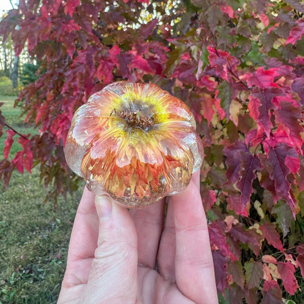 Pumpkin Patch - Handmade Botanical Resin Pumpkins with Copper Stems