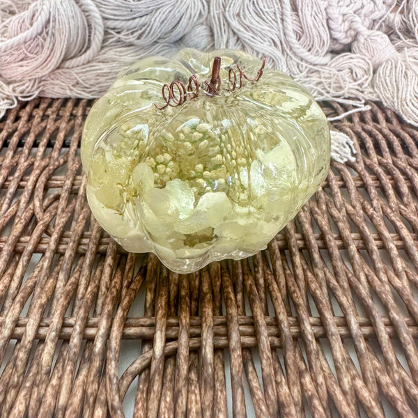 Pumpkin Patch - Handmade Botanical Resin Pumpkins with Copper Stems