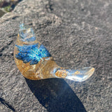 Maple Leaf Crystal Songbirds: Handmade Resin Art Rhinestone Bird Decor