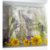 Enchanting Garden Window -Handmade Real Pressed Flower Window