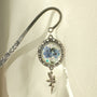 Forget-Me-Not Silver Bookmarks Handmade with Real Flowers & Charms