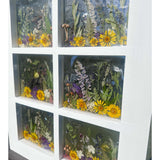 Enchanting Garden Window -Handmade Real Pressed Flower Window