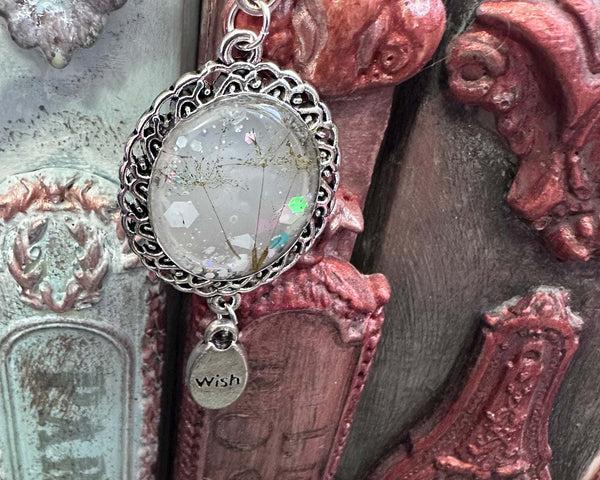 Three Wishes Dandelion Seed Bookmark – Gold-Tinted with Wish Charm