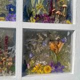 Woodland Wonder Window -Handmade Enchanted Forest Mushrom & Botanicals