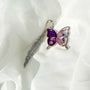 Butterfly Bookmarks- Handmade with Floral Accents & Feather Hook
