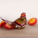 Harvest Songbirds - Handmade Resin Birds with Strawflowers & Glitter