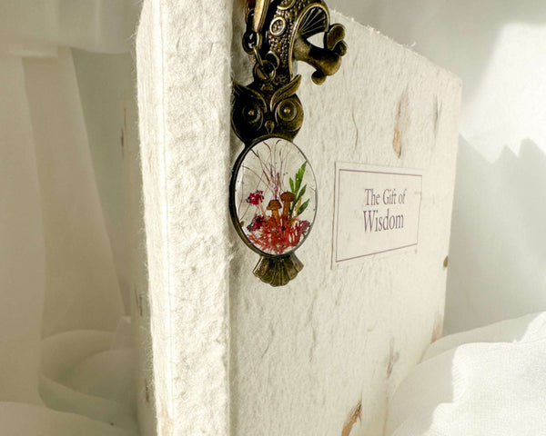 Enchanted Owl Bookmark - Handmade With Real Botanicals set in Resin