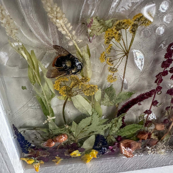 Woodland Wonder Window -Handmade Enchanted Forest Mushrom & Botanicals