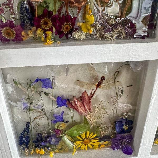 Woodland Wonder Window -Handmade Enchanted Forest Mushrom & Botanicals