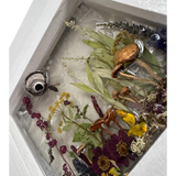 Woodland Wonder Window -Handmade Enchanted Forest Mushrom & Botanicals