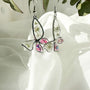 Butterfly  Whispers - Handmade Botanical Resin Earring Mother of Pearl