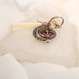 Moon Wish Rotating Keychain/Bagcharm - Tree of Life & Emerald Wishes