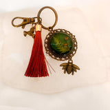 Mystic Forest Keychain/Bagcharm - Handmade with Forest Mushrooms