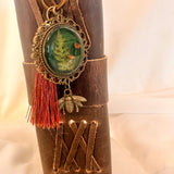 Mystic Forest Keychain/Bagcharm - Handmade with Forest Mushrooms