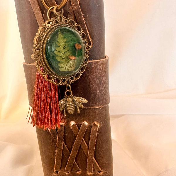 Mystic Forest Keychain/Bagcharm - Handmade with Forest Mushrooms