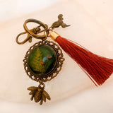Mystic Forest Keychain/Bagcharm - Handmade with Forest Mushrooms