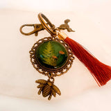 Mystic Forest Keychain/Bagcharm - Handmade with Forest Mushrooms