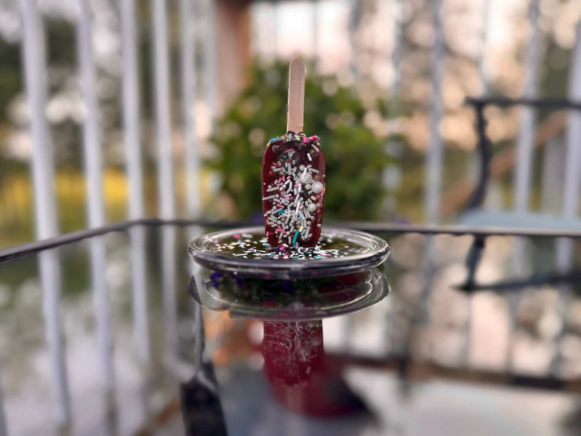 Popsicle Melting Pop Art Resin Sculpture Trinket Dish- Chocolate Dream