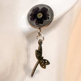 Poppy Whisper Earrings - Handmade Silver Stud Dried Floral Earrings