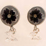 Poppy Whisper Earrings - Handmade Silver Stud Dried Floral Earrings