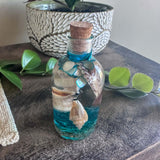 Seaside Glow - Seashells and Sand Resin Seaside Nightlight Bottle