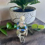 Seaside Contemplation: Ocean-Themed Thinker Seashell Resin Sculpture 2