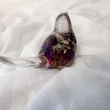 Floral Song Bird - Everlasting Rose Garden Handmade Resin Bird Decor