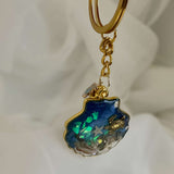Keychain Handmade with Resin -  Carry a Piece of the Sea with You
