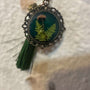 Bookmark - Enchanted Forest Nature Inspired Real Mini Ferns & Shrooms