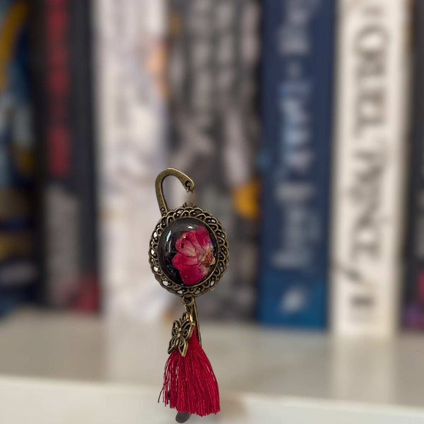 Bookmark - Botanical Elegance - Handcrafted Resin Floral Bookmarks