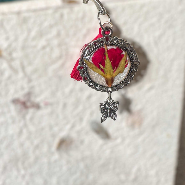 Bookmark - Botanical Elegance - Handcrafted Resin Floral Bookmarks