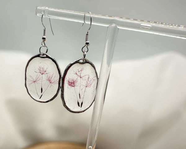 Fairy Wishes Earrings – A Pair of Dandelion Dreams & Coloured Wishes