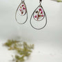 Cherry Blossom Charm - Handmade Pressed Flower Resin Earrings