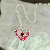Blooming Hearts: Pressed Flower Petal Heart Pendants & Charms